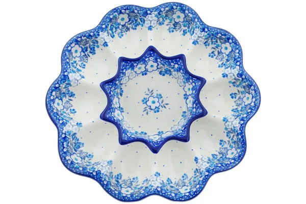 11" Egg Plate - Sky Full Of Flowers
