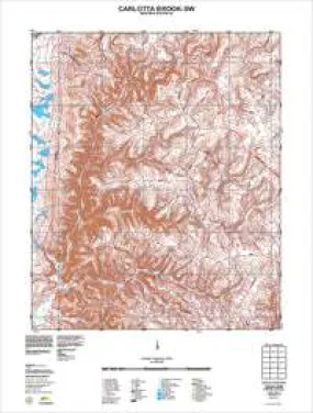 2029-I-SW Carlotta Brook Topographic Map by Landgate (2011)