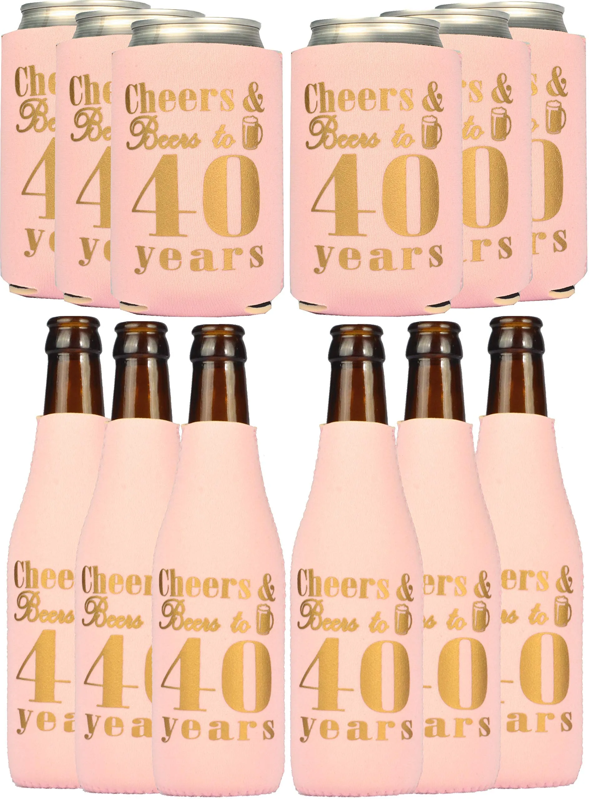 40th Birthday Gifts for Women, 40th Birthday Gifts, 40th Birthday Can Coolers, 40th