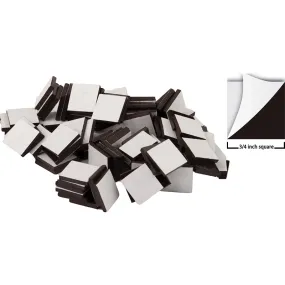 #57608 50PK 3/4IN ADHESIVE MAGNETIC SQUARE