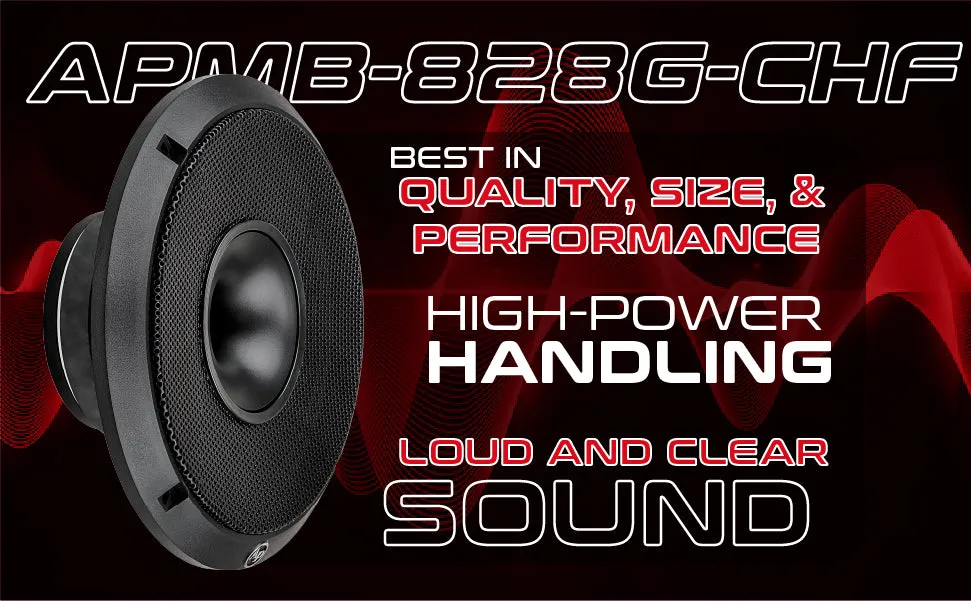 8" Compression Horn Mid-range Loudspeaker (APMB-828G-CHF)