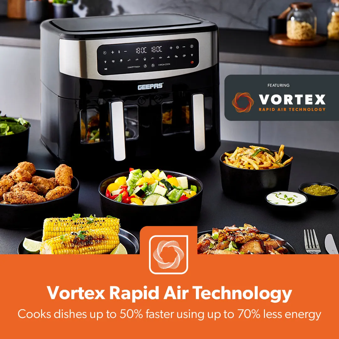 9L Digital Vortex Dual Basket Air Fryer   Recipe E-Book