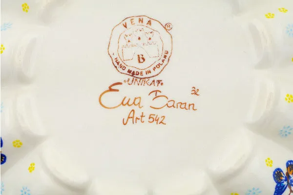 9" Egg Plate - Retro Garden