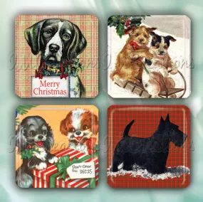 Adorable Vintage Christmas Pups