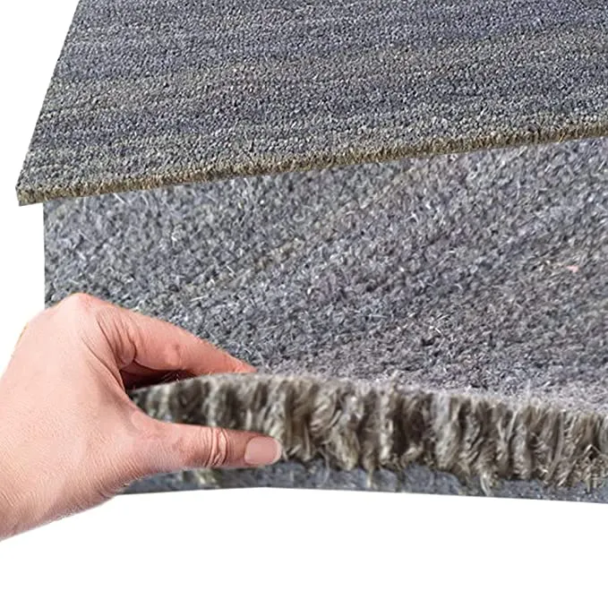 Aesthetic Stripes Solid Color Coir Door Mat (40x70cm), Iconic Grey