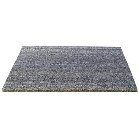 Aesthetic Stripes Solid Color Coir Door Mat (40x70cm), Iconic Grey