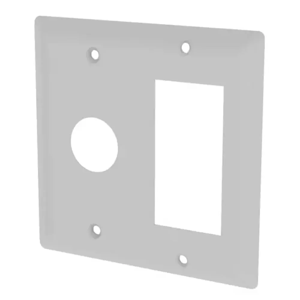 Amba AJ-DGP-W Double Gang Plate in White