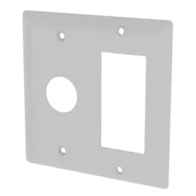 Amba AJ-DGP-W Double Gang Plate in White