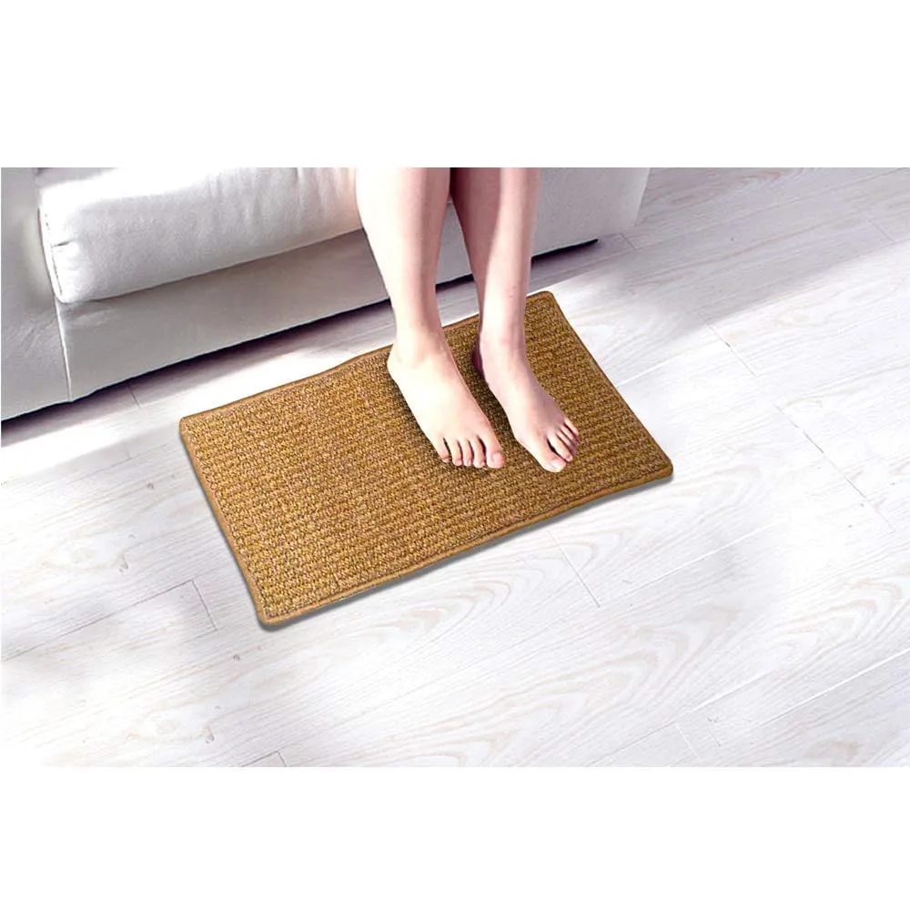 Anti Slippery Coir Doormat (Pale Brown, 35x60cm)