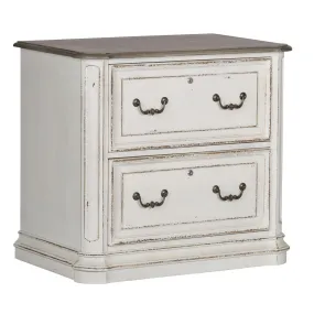Artemis Lateral File Cabinet in Antique White Finish