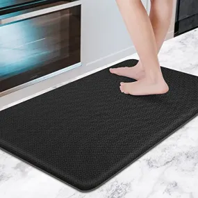 AUTODECO Kitchen Mats and Rugs - Kitchen Floor Mat Cushioned Anti Fatigue Non Slip Waterproof Runner Rug Heavy Duty Ergonomic Comfort Standing Foam Mats for Home Office Sink Laundry 17"x59", Brown