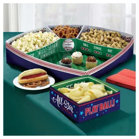 Baseball Paper Snack Stadium, 19 x 19 Inches, 1 Count