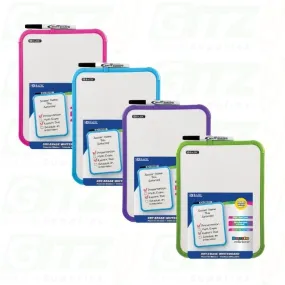 Bazic Asstd Color 8.5" X 11" Dry Erase Board w/ Marker