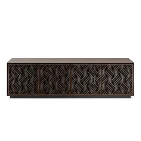 BDI Elements 8703 Weave Media Cabinet (Toasted Oak)