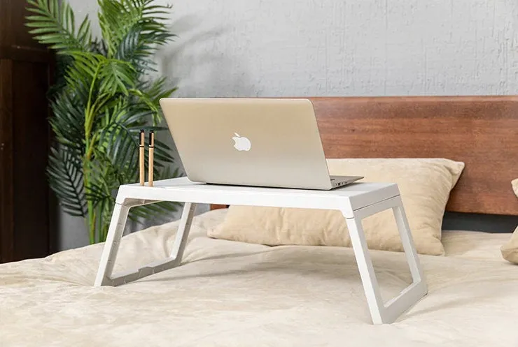 Bed Breakfast Table, Serving Tray, Folding Serving Tray, Kids Tray, Snack Tray, Study in Bed, Laptop Tray, Food tray, Foldable, Notebook