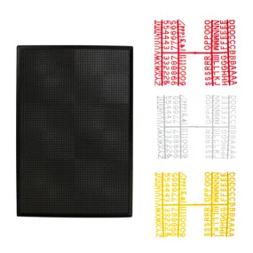 Black Peg Board & Small Letter Set 12" x 18"