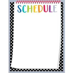 Bold & Bright Schedule Chart