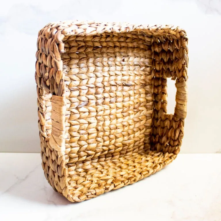Boxy Water Hyacinth Snack Tray
