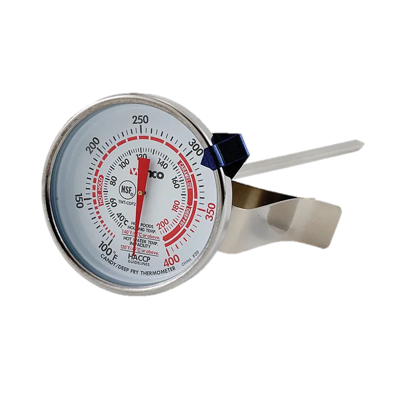 Candy/Deep Fry Thermometer 100° to 400°F  with Pot Clip 5" Probe