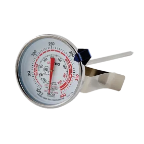 Candy/Deep Fry Thermometer 100° to 400°F  with Pot Clip 5" Probe