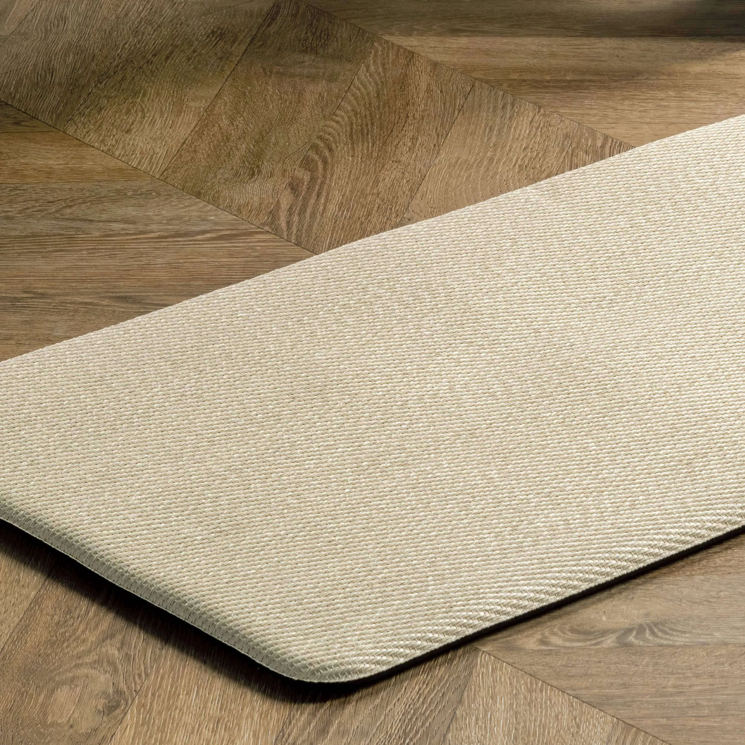Casual Braided Anti Fatigue Kitchen Or Laundry Room Comfort Mat