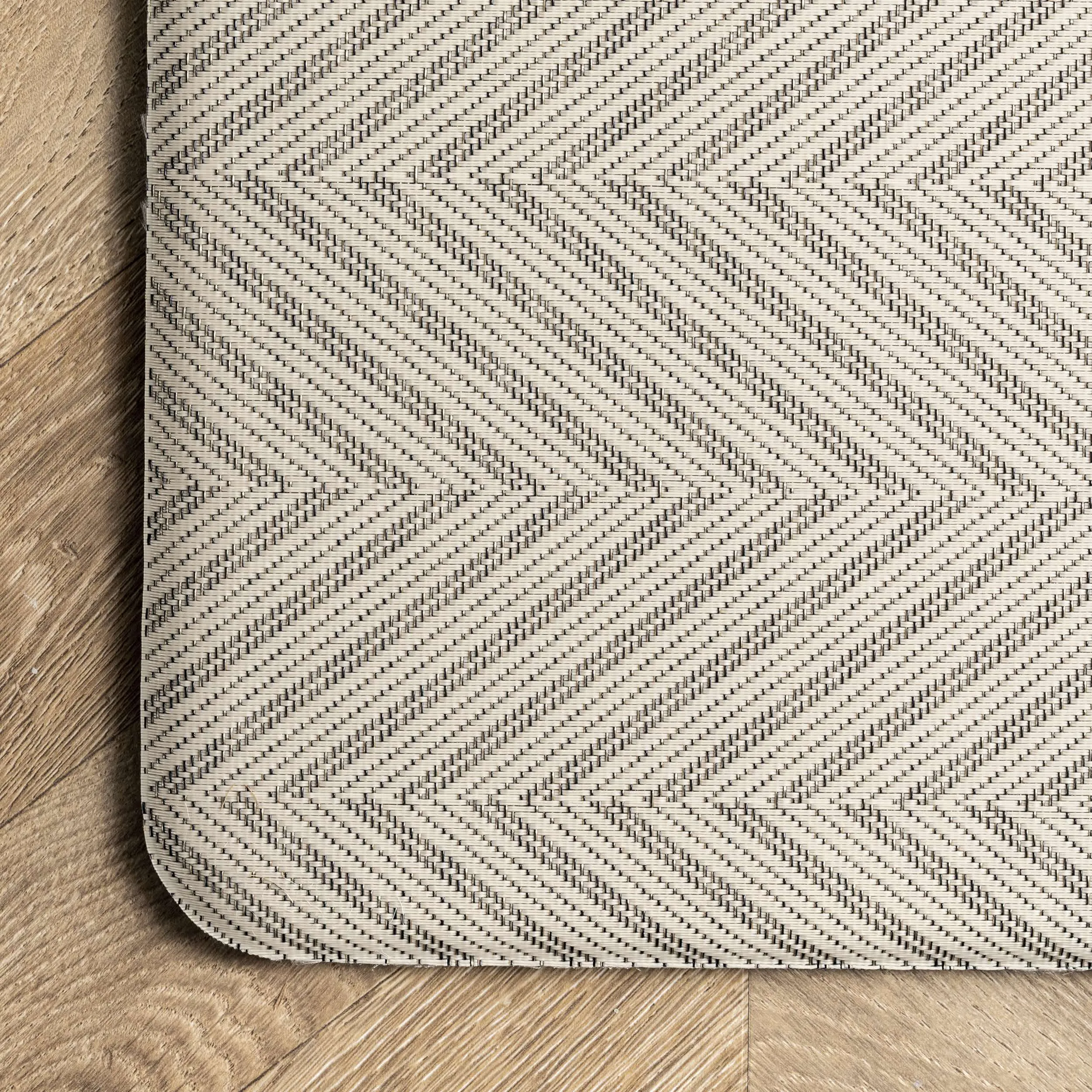 Casual Herringbone Anti Fatigue Kitchen Or Laundry Room Comfort Mat