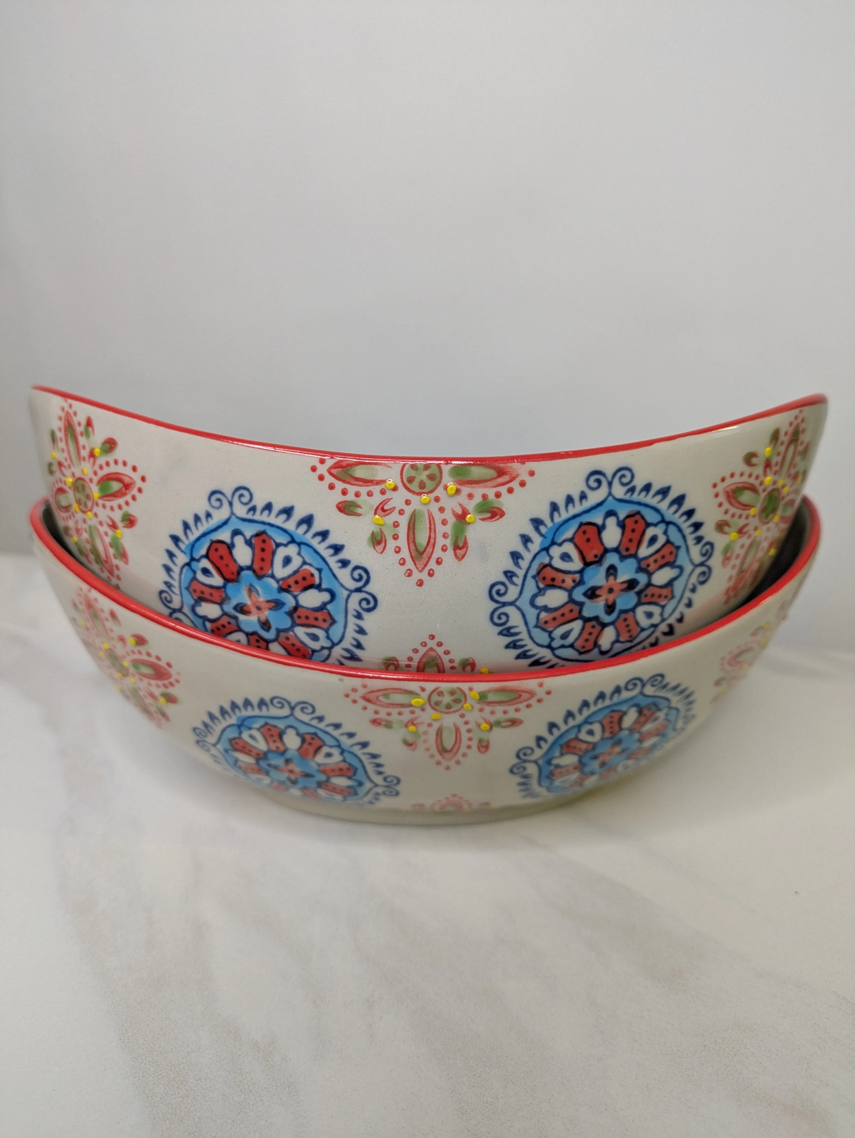 Ceramic Gond Boat Dish
