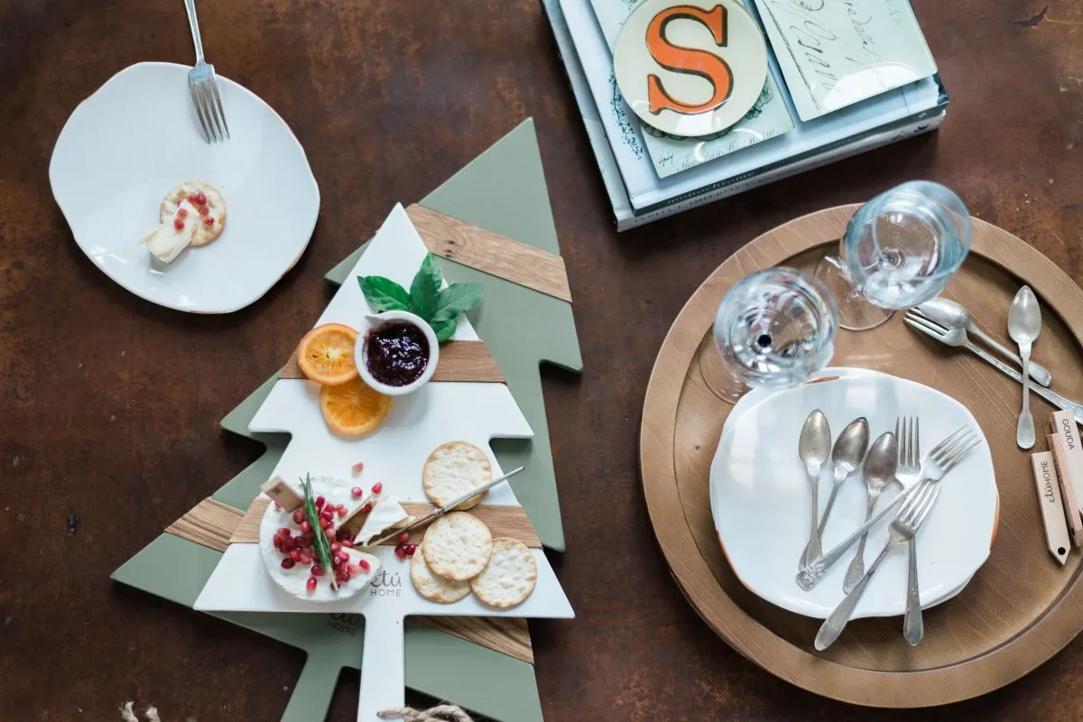 Christmas Tree Charcuterie Board Small in White