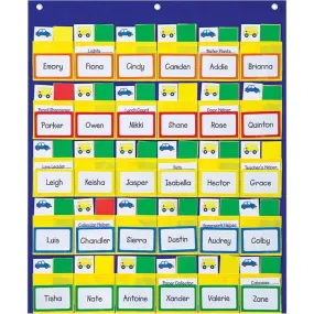 Classroom Management Blue And Yellow Pocket Chart