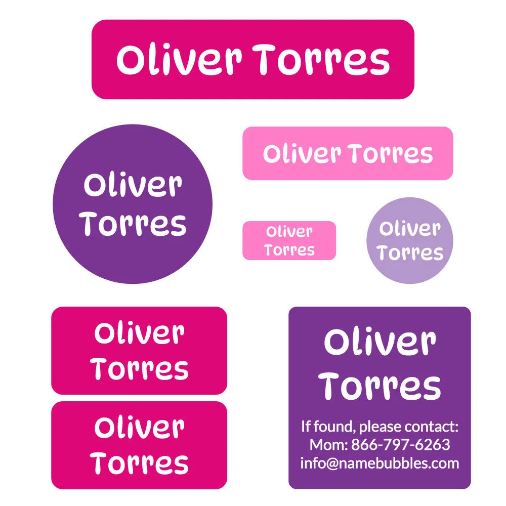 Color Combos Mega Daycare Labels Pack