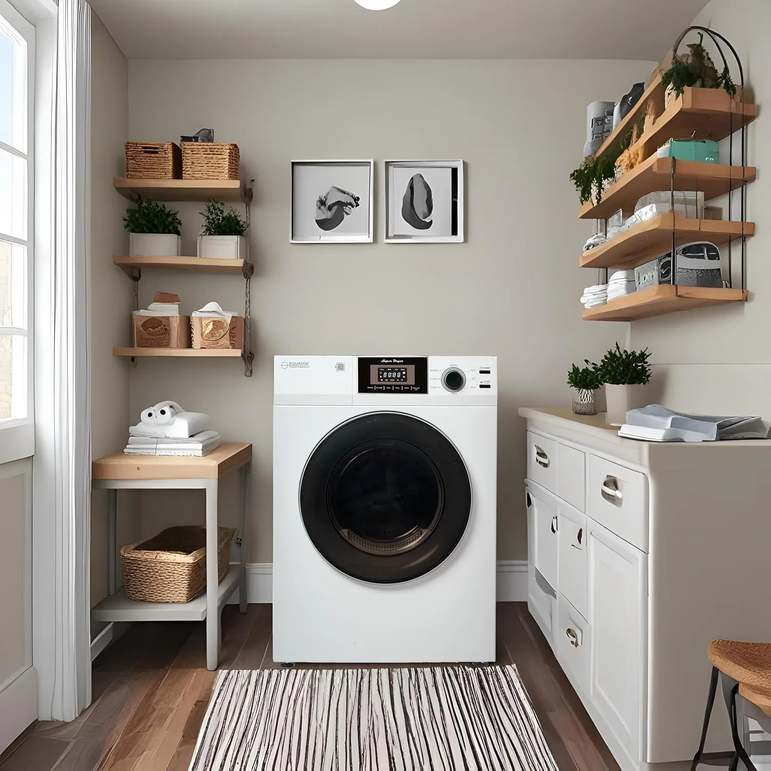 Compact 24 in Vented Dryer 3.1Cf/13Lb SENSOR 110V/1500W