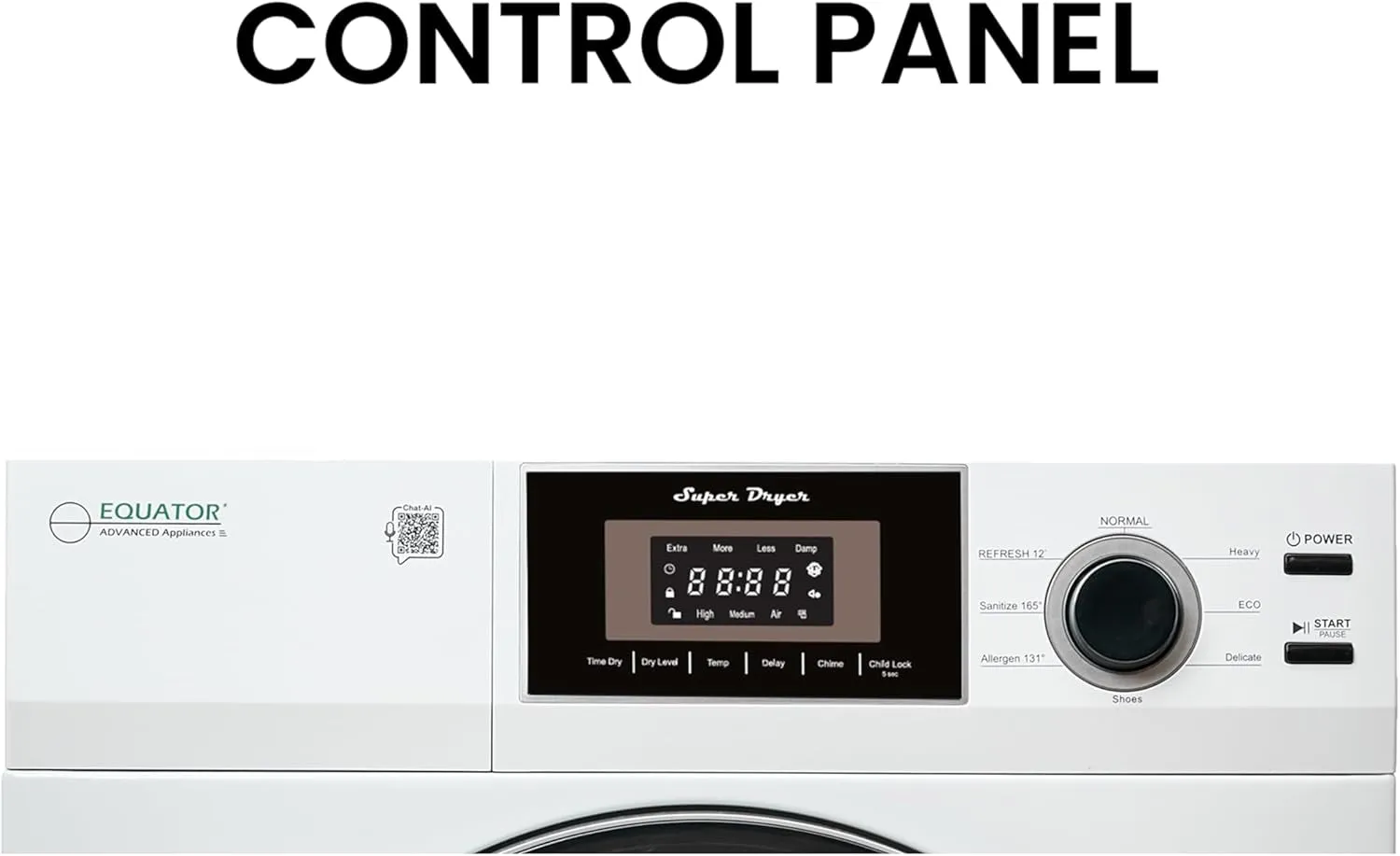 Compact 24 in Vented Dryer 3.1Cf/13Lb SENSOR 110V/1500W