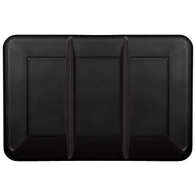 Compartment Tray, Black, 9.5 x 14 Inches, 1 Count