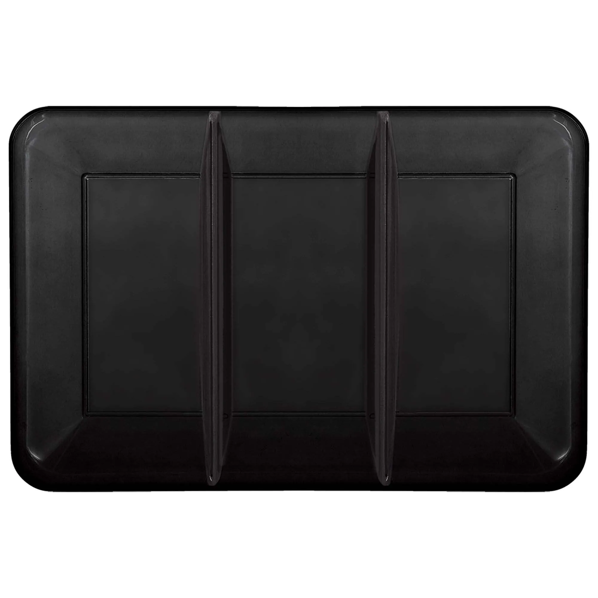 Compartment Tray, Black, 9.5 x 14 Inches, 1 Count