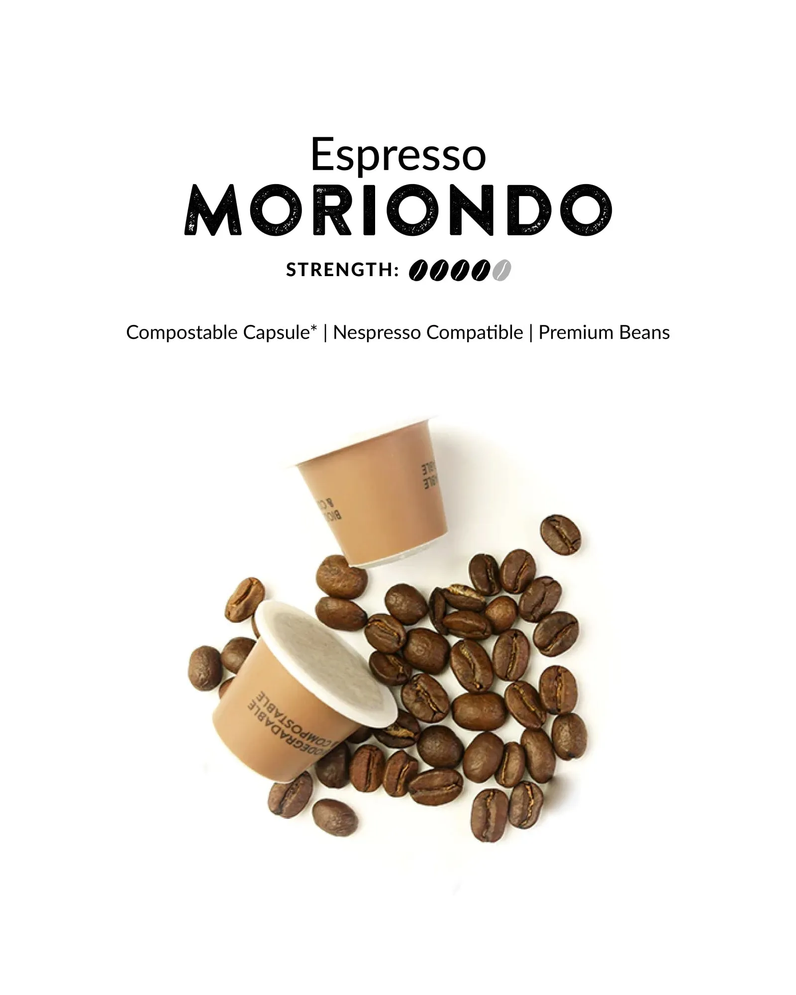 Compostable Espresso Capsules for Nespresso Machines - Box of 100