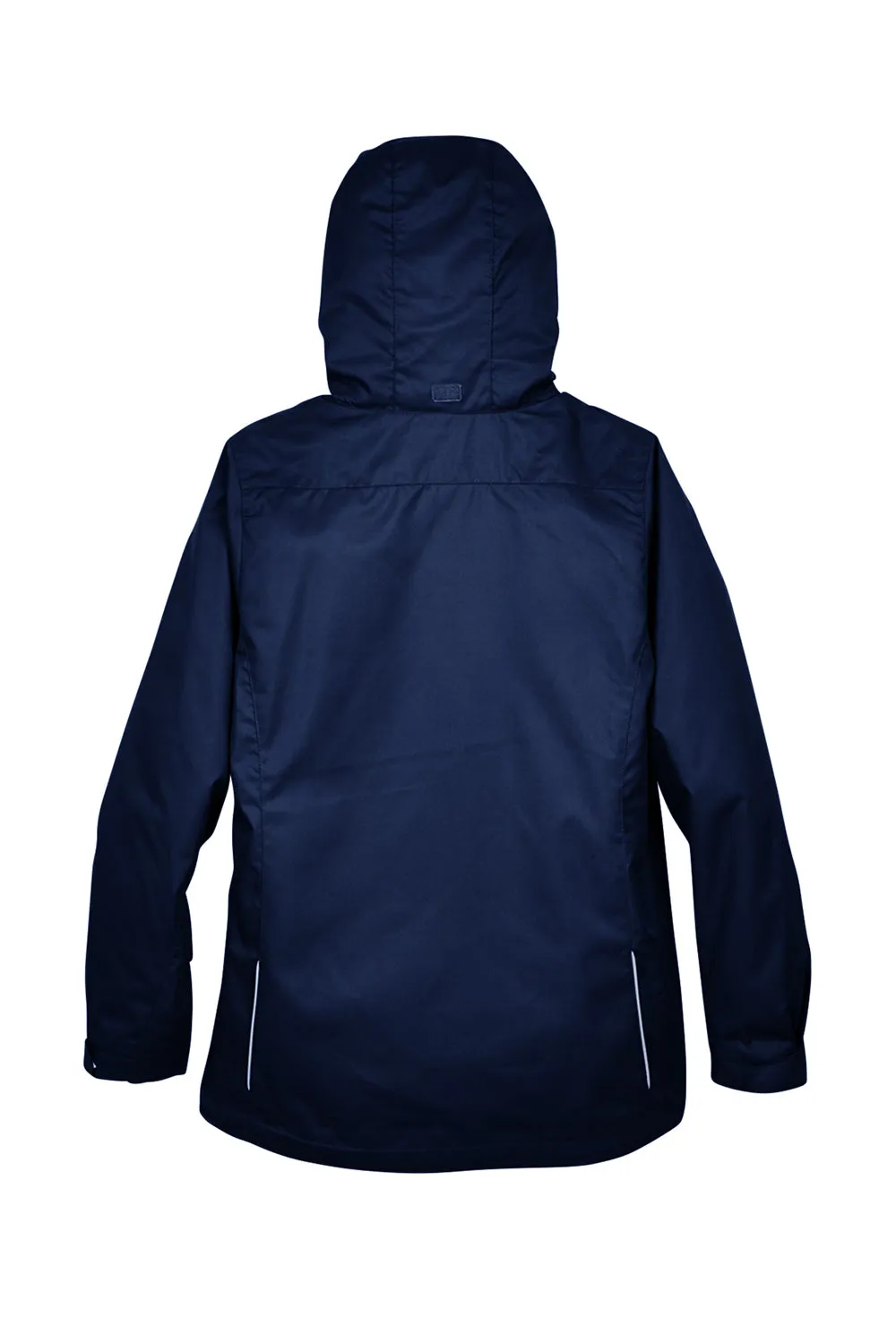 Core 365 Womens Region 3-in-1 Water Resistant Full Zip Hooded Jacket - Classic Navy Blue