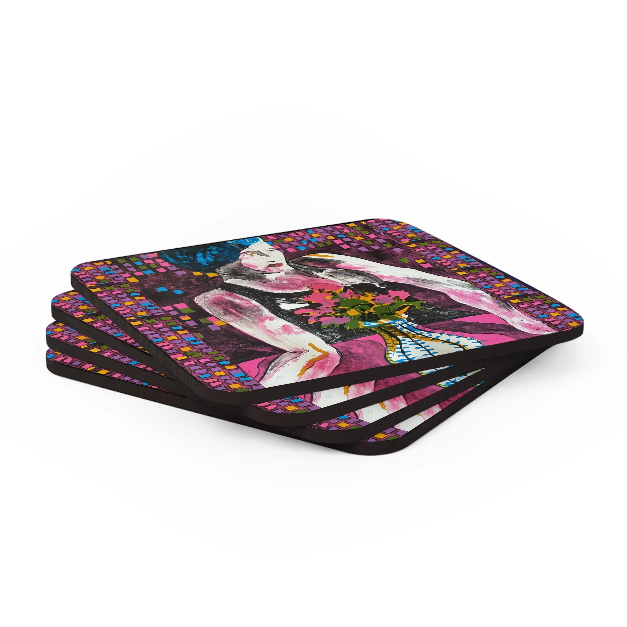 Corkwood Coaster Set - Night Out