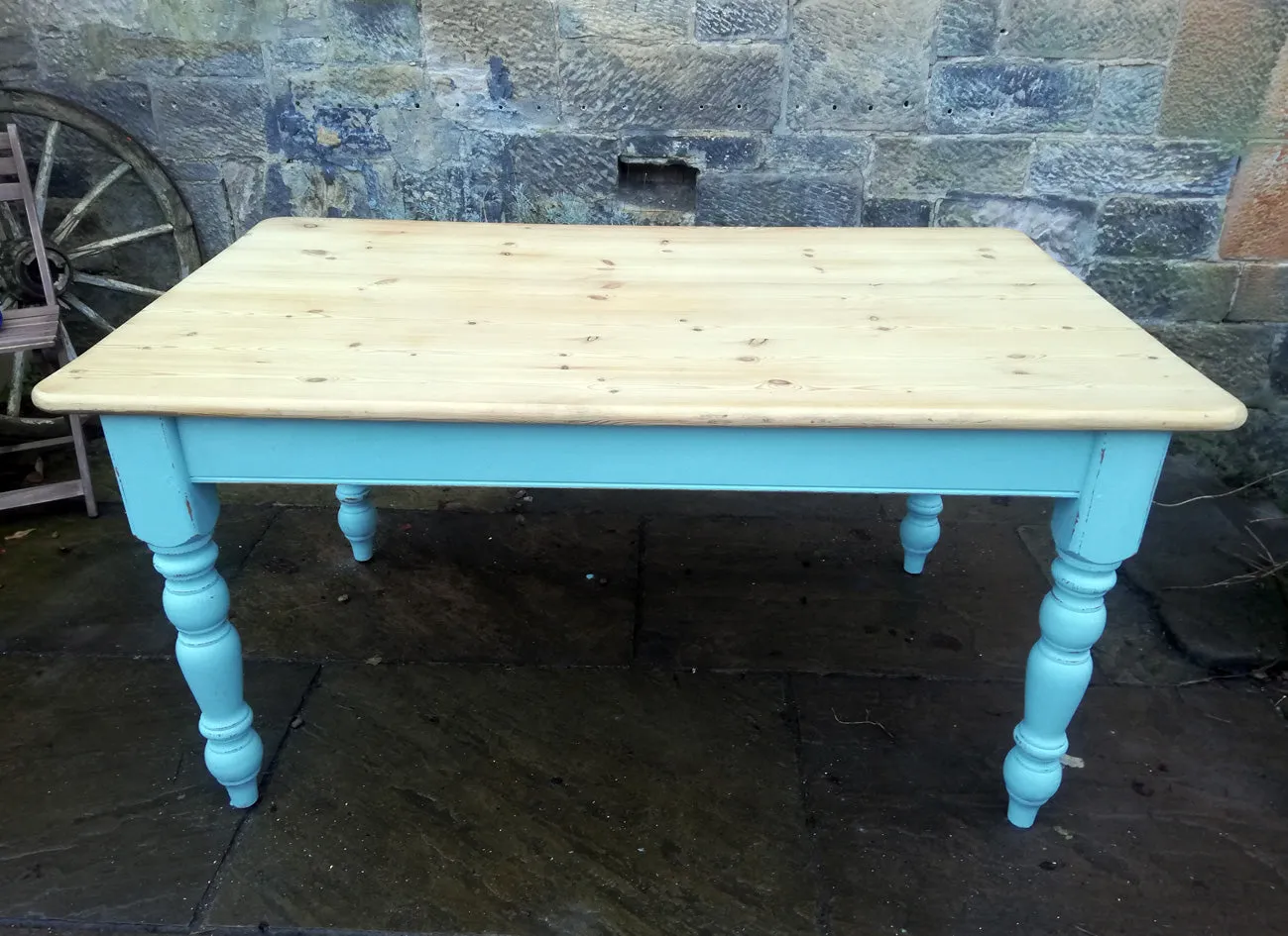 custom listing for jeremy refurbished dining table and 4 fiddleback chairs