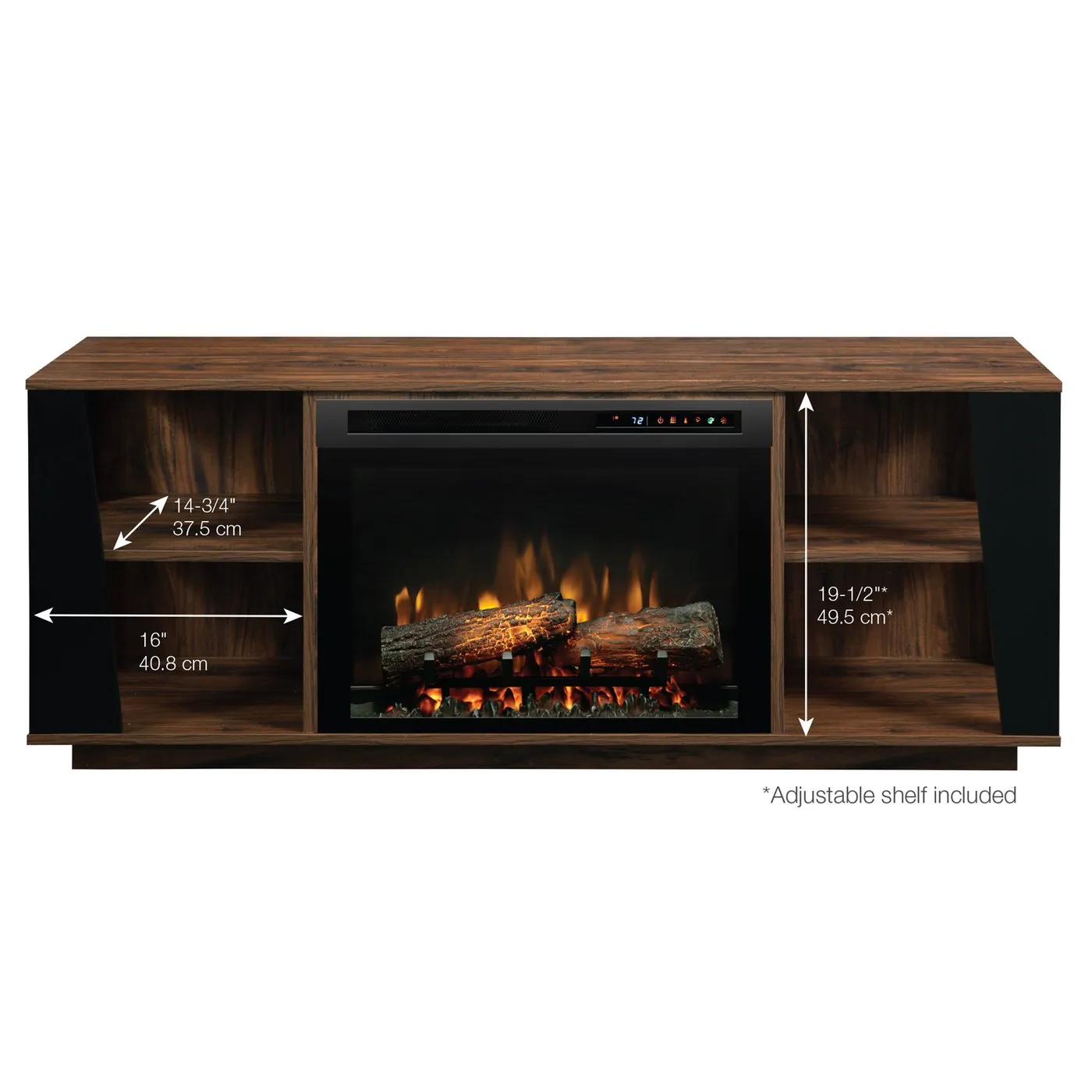 Dimplex Arlo Media Console Electric Fireplace With Logs