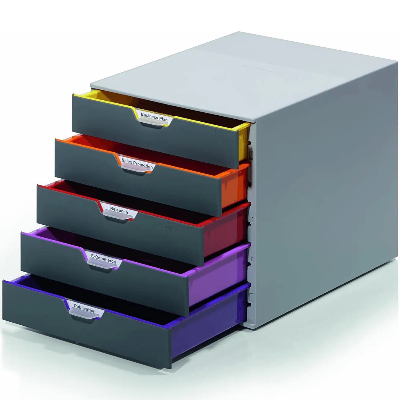 Durable Varicolor Drawer File 5 Draw Grey