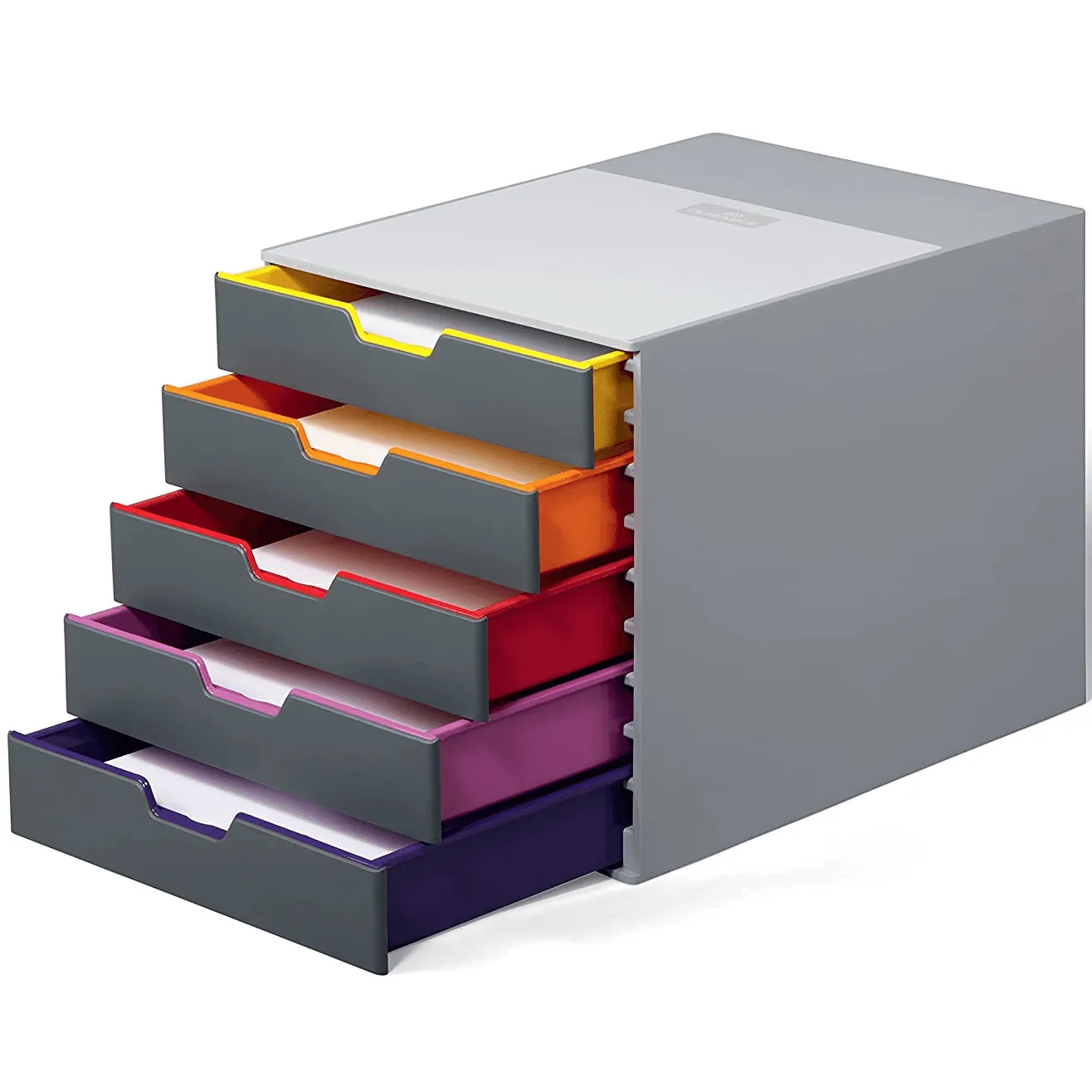Durable Varicolor Drawer File 5 Draw Grey