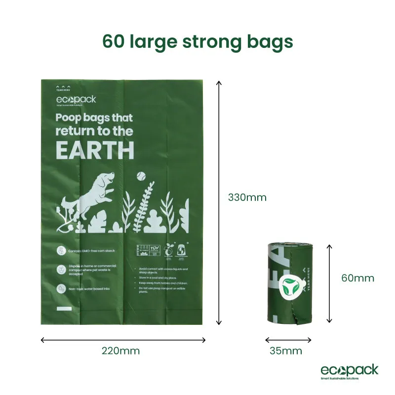 Ecopack Compostable Dog Poop Bags (1 Box/60 Bags)