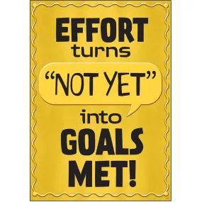 Effort Turns Not Yet Into. Poster