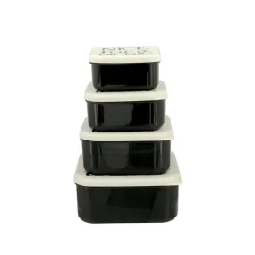 Emma Bridgewater Black Toast Melamine Snack Boxes Set