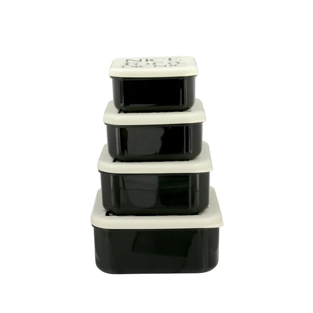 Emma Bridgewater Black Toast Melamine Snack Boxes Set