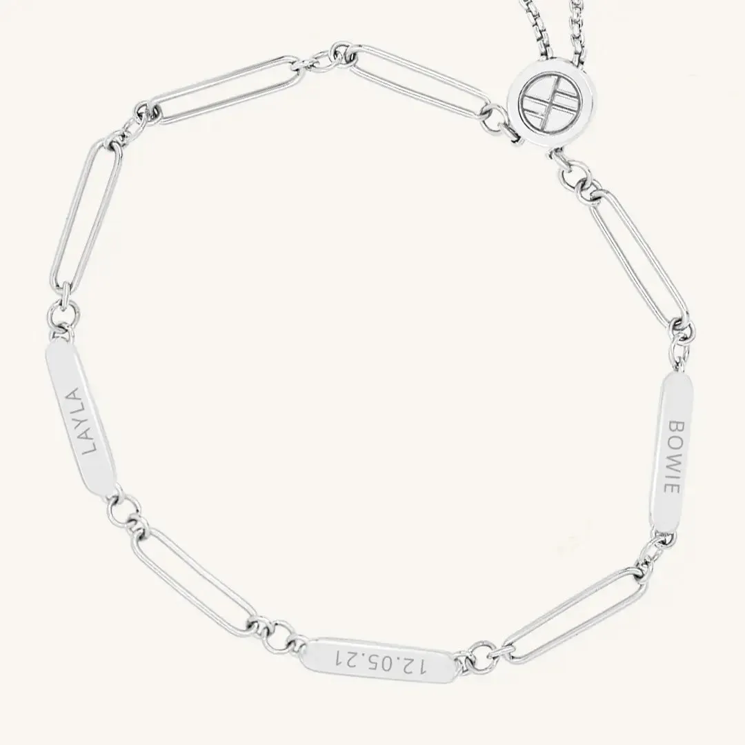 Etch Chain Bracelet 3 Panels