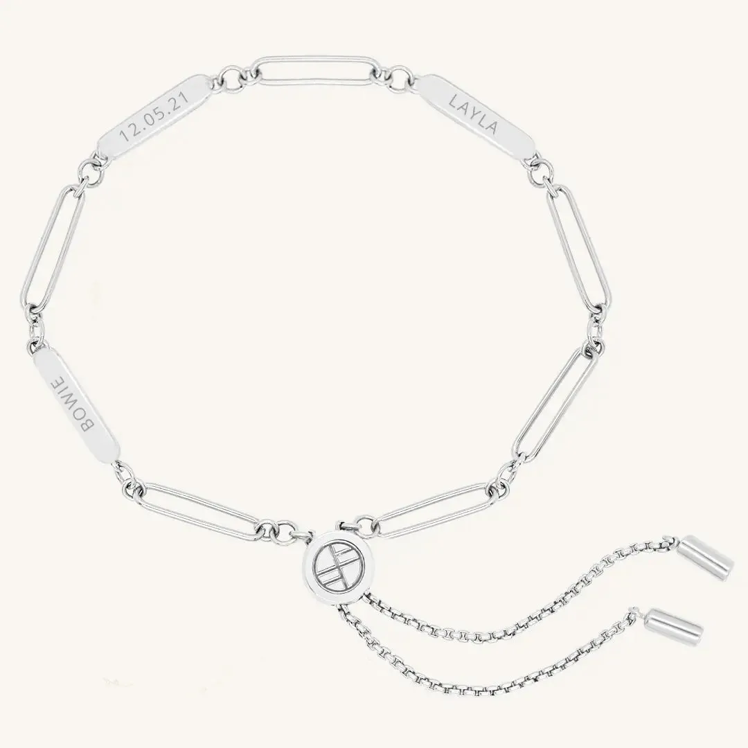 Etch Chain Bracelet 3 Panels