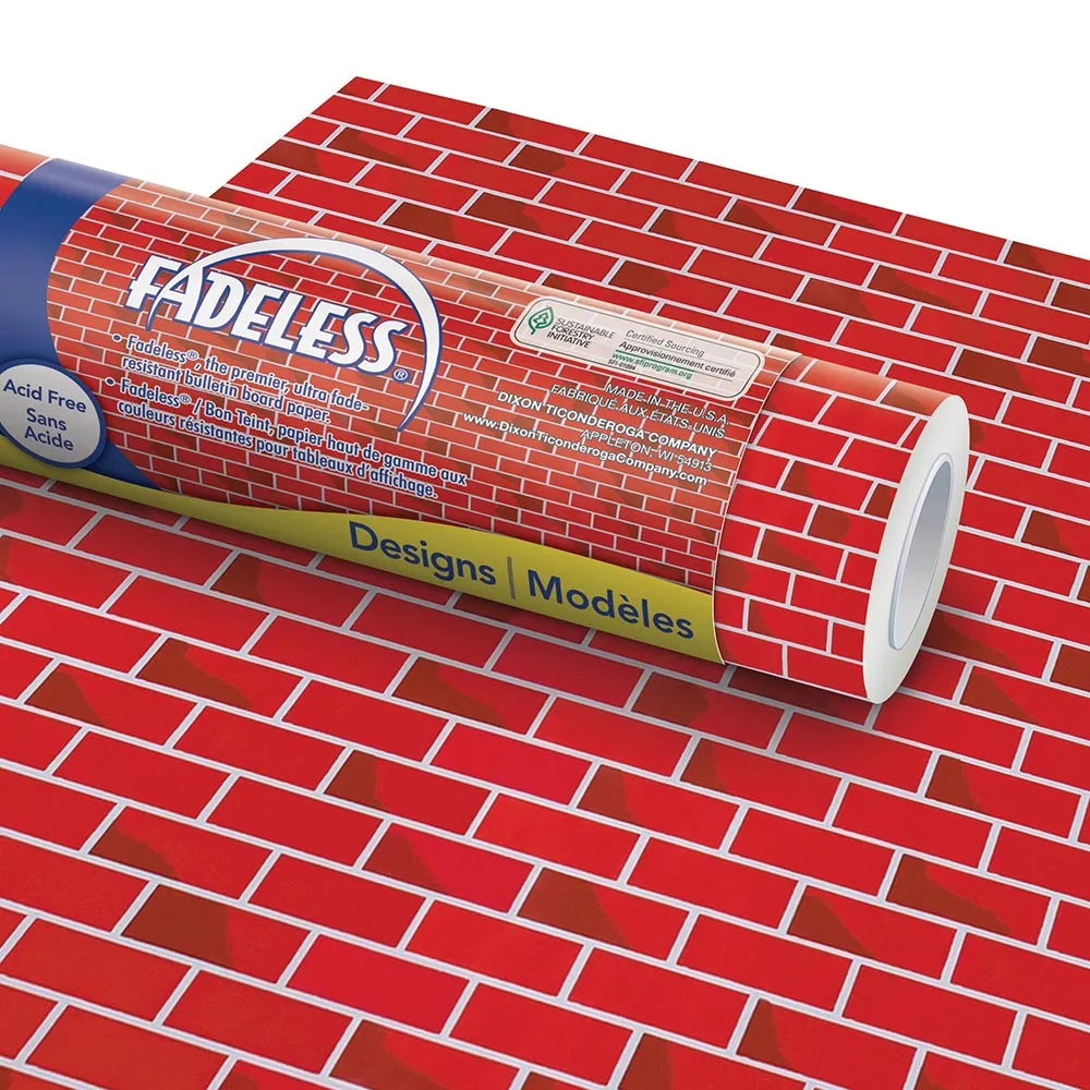 Fadeless® Tu-Tone Brick Paper Roll (48" x 12')