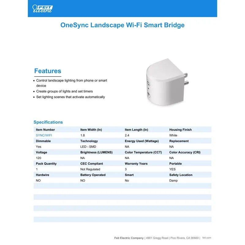 Feit Smart Home 0 ft. L Smart Bridge