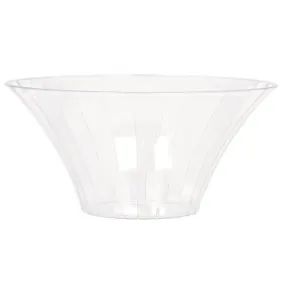 Flared Bowl Clear Plastic - Medium